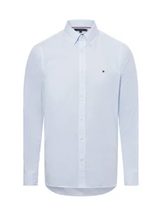 Tommy Hilfiger Koszula męska Mężczyźni Slim Fit Bawełna niebieski|biały wzorzysty, M - Koszule męskie - miniaturka - grafika 1