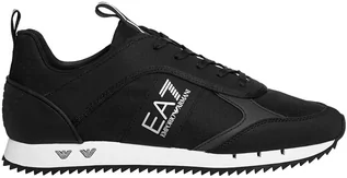 Sneakersy męskie - Sneakersy męskie Emporio Armani EA7 sportowe czarno-białe (X8X027-XK219-Q739) - grafika 1