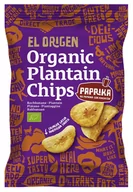 Chipsy - CHIPSY Z PLANTANA PAPRYKOWE BEZGLUTENOWE BIO 80 g - EL ORIGEN - miniaturka - grafika 1