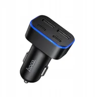 Ładowarki samochodowe - Ładowarka Hoco Ładowarka samochodowa 2x USB A + 2x USB C QC3.0 PD 42W Z63 czarna - miniaturka - grafika 1
