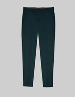 Spodnie męskie - spodnie lido do zestawu zielony slim fit - miniaturka - grafika 1