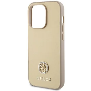 Guess GUHCP15LPS4DGPD iPhone 15 Pro 6.1" złoty/gold hardcase Strass Metal Logo - Etui i futerały do telefonów - miniaturka - grafika 6