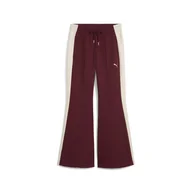 Spodnie damskie - Damskie Spodnie PUMA T7 FLARED PANTS 63213896 – Bordowy - miniaturka - grafika 1