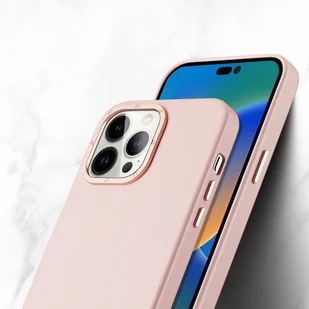 Dux Ducis Grit skórzane etui do iPhone 14 Pro elegancki pokrowiec ze sztucznej skóry (kompatybilne z MagSafe) różowy - Etui i futerały do telefonów - miniaturka - grafika 7
