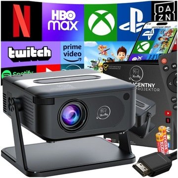 Heelly Android Obrotowy 4K Mini Głośnik 6000 LM