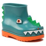 Kalosze damskie - Kalosze MELISSA - Mini Melissa Rain Boot + Fabula 33676 Orange/Green AF021 - miniaturka - grafika 1