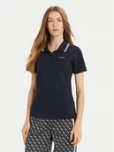 Koszulki i topy damskie - Guess Polo V5GP06 KCOK1 Granatowy Slim Fit - miniaturka - grafika 1