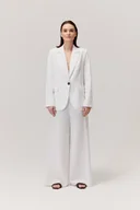 Marynarki i żakiety damskie - Żakiet lniany Murlo biały - miniaturka - grafika 1