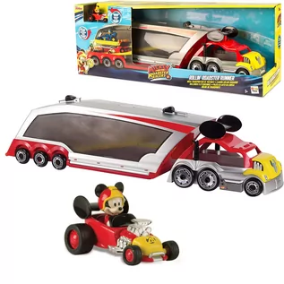 Samochody i pojazdy dla dzieci - Myszka Mickey Miki Duży Transporter Pojazdów +auto - grafika 1