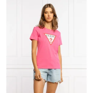 GUESS T-shirt ORIGINAL | Regular Fit - Koszulki i topy damskie - miniaturka - grafika 1