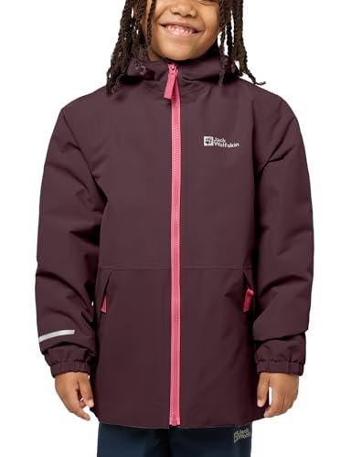 Jack Wolfskin SNOWY DAYS JACKET K, Kurtka outdoorowa Uniseks - dzieci, boysenberry/pink, 92