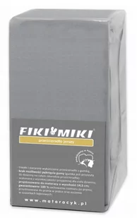 Fiki Miki prześcieradło jersey 75x37cm szare - Prześcieradła dla dzieci - miniaturka - grafika 1