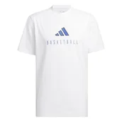 Koszulki męskie - adidas Mężczyźni WORLDWIDE HOOPS LOGO PERFORMANCE GRAPHIC TEE, white, L - miniaturka - grafika 1