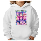 Bluzy dla dziewczynek - BLUZA DZIECIĘCA K-POPOWE ŁOWCZYNIE DEMONÓW HUNTRIX 134-140 Z KAPTUREM - miniaturka - grafika 1