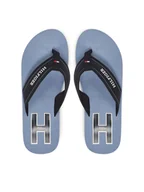 Klapki i japonki męskie - Tommy Hilfiger Japonki Hilfiger H Padded Beach Sandal FM0FM05536 Granatowy - miniaturka - grafika 1