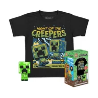 Figurki dla dzieci - Funko POP!, koszulka, minecraft, niebieski creeper + tee, XL - miniaturka - grafika 1