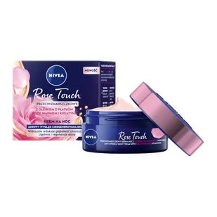 Nivea Rose Touch przeciwzmarszczkowy krem na noc 50 ml - Kremy do twarzy - miniaturka - grafika 2