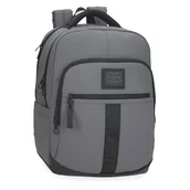 Torby na laptopy - Pepe Jeans Hoxton Plecak na laptopa z podwójną komorą na laptopa 15,6 cala szary 30 x 42 x 14,5 cm poliester i PU 18,27 l by Joumma Bags, Szary, Talla única, dwukomorowy plecak na laptopa - miniaturka - grafika 1