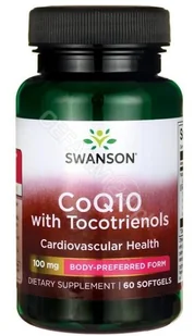 SWANSON CoQ10 with 10mg Full-Spectrum Tocotrienols 60 kaps - Serce i układ krążenia - miniaturka - grafika 1