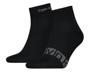 Skarpetki Calvin Klein Jeans 2 pary 40-46 quarter czarna - Skarpetki męskie - miniaturka - grafika 1