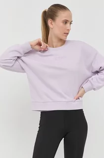 Bluzy damskie - 4F bluza damska kolor fioletowy wzorzysta - grafika 1