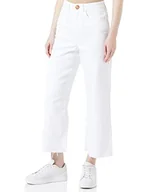 Spodnie damskie - VERO MODA Vmwild Kathy Shr Wide Crop Pants spodnie damskie, Bright White, (XS) W / 30L - miniaturka - grafika 1