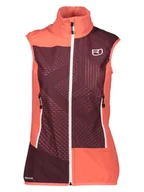 Kamizelki damskie - ORTOVOX Kamizelka funkcyjna "Becchei" w kolorze czerwonym - miniaturka - grafika 1