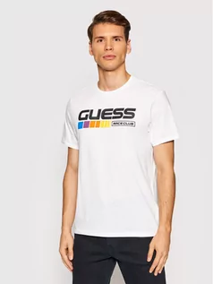 Koszulki męskie - GUESS T-Shirt MBBI41 KARC1 Biały Regular Fit - grafika 1