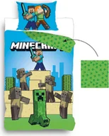 Pościel dla dzieci - Pościel dziecięca 140x200 Pościel Minecraft Crepper Alex Steve - miniaturka - grafika 1