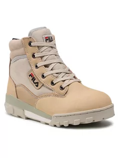 Botki damskie - Fila Trapery Grunge II Mid Wmn 1010740.00J Beżowy - grafika 1