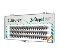 Sztuczne rzęsy i akcesoria - Clavier Clavier - BeShaped - Sztuczne rzęsy w kępkach typu B - 9 mm - miniaturka - grafika 1
