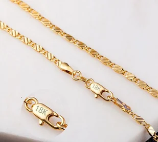 Pozłacany klasyczny naszyjnik - Naszyjniki - miniaturka - grafika 1