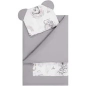 Kołdry i poduszki dla dzieci - Komplet do łóżeczka waflowy 100x75 Słoniki / Bocioland - miniaturka - grafika 1