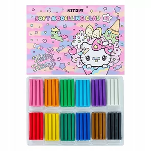 Plastelina 12 Kolorów Szkolna Dla Dzieci Hello Kitty Kite - Masy plastyczne - miniaturka - grafika 1