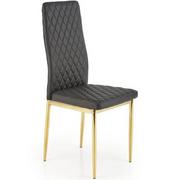 Krzesła - Halmar Krzesło K501 Złoty/Czarny Kuchnia/Jadalnia/Salon Glamour - miniaturka - grafika 1