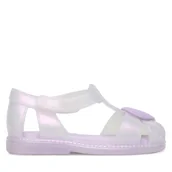 Buty dla dziewczynek - Sandały Melissa Mini Melissa Hip Heart Ballerina Bb 37783 Fioletowy - miniaturka - grafika 1