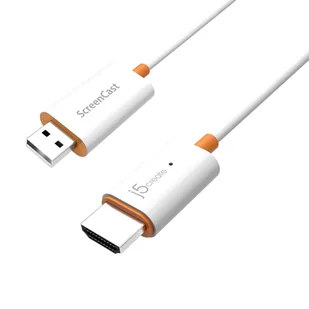 Nadajnik i odbiornik audio/video bezprzewodowy j5create ScreenCast HDMI™ Wireless Display; kolor biały JVAW56-N - Kable - miniaturka - grafika 1