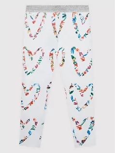 Legginsy - Desigual Legginsy Amore 22SGKK05 Biały Slim Fit - grafika 1