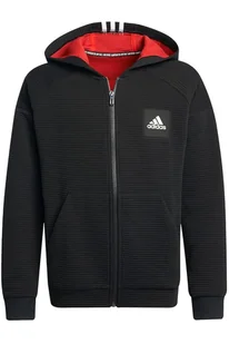 Bluza dziecięca Adidas Stadium dresowa rozsuwana z kapturem czarna -152 - Bluzy dla dziewczynek - miniaturka - grafika 1
