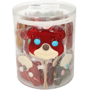 LIZAK MIŚ 60G 25SZT - Gumy do żucia, lizaki, dropsy - miniaturka - grafika 1