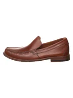Półbuty męskie - Clarks Skórzane slippersy "Pace Barnes" w kolorze brązowym - miniaturka - grafika 1