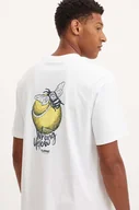 Koszulki męskie - Hummel t-shirt bawełniany Hummel x Peanuts męski kolor biały z nadrukiem 226083 - miniaturka - grafika 1