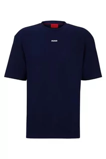 Koszulki męskie - HUGO koszulka męska dapolino, Navy412, X-Small - grafika 1