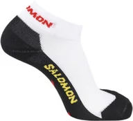 Skarpetki i podkolanówki sportowe - Skarpety Salomon Speedcross Low White / Black - miniaturka - grafika 1