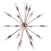 Lampy sufitowe - Beliani Lampa wisząca miedziana na 18 żarówek MAGUSE - miniaturka - grafika 1