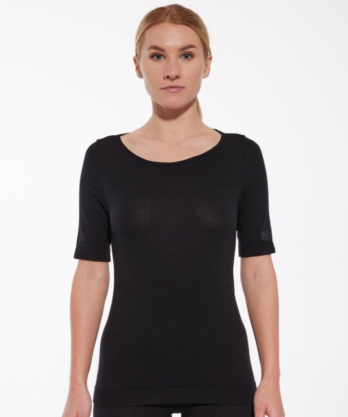 Koszulka damska z krótkim rękawem Brubeck JOGA MERINO