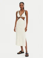 Sukienki - Seafolly Sukienka letnia Beach Bound 55111-DR Écru Slim Fit - miniaturka - grafika 1