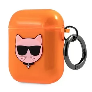 Karl Lagerfeld KLA2UCHFO AirPods cover pomarańczowy/orange Choupette - Akcesoria do słuchawek - miniaturka - grafika 3