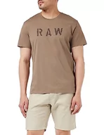 Koszulki męskie - G-STAR RAW Raw T-Shirt męski, Brązowy (Deep Walnut D22776-c506-b743), S - miniaturka - grafika 1