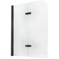 Parawany nawannowe - Parawan nawannowy MEXEN Felix, 2-skrzydłowy, czarny, 100x140 cm - miniaturka - grafika 1